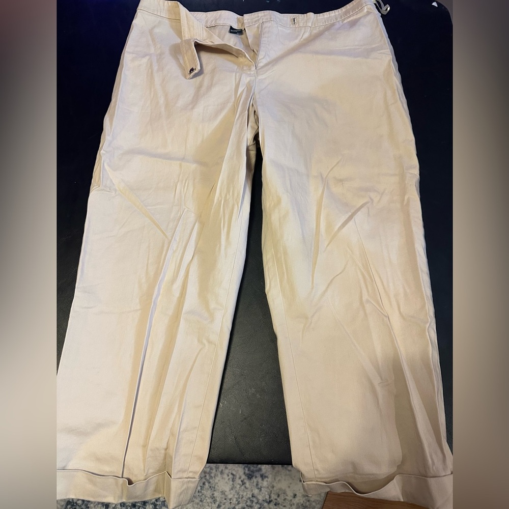 Ralph Lauren Women's Cream capri Trousers